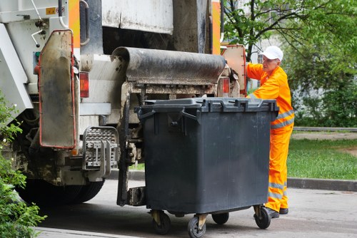 Local waste removal service vehicle in Beckenham