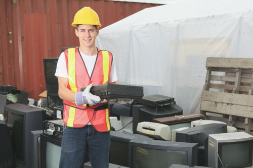 A skip hire company ensuring proper waste disposal